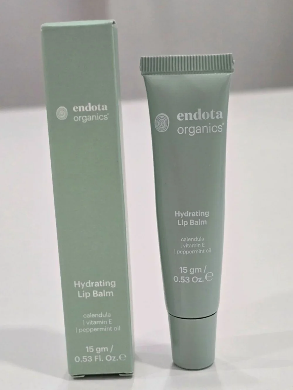 Endota Organics ✦ Hydrating Lip Balm ✦ Calendula Peppermint Nourishing 15g NWT
